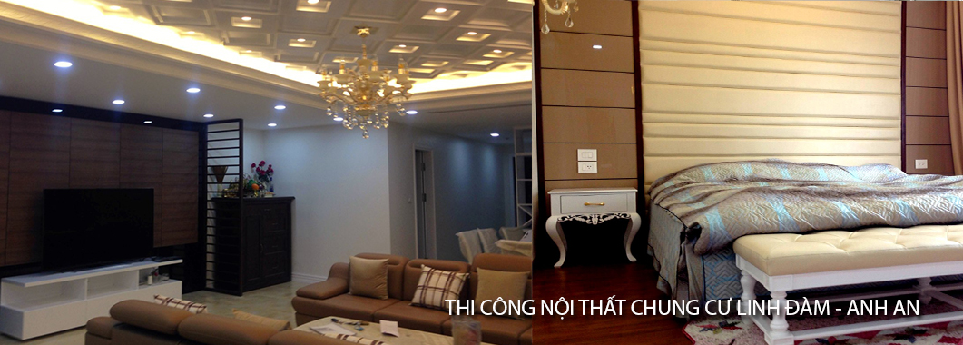 Thi công nội thất chung cư tại Bắc Linh Đàm - Nhà anh An thi công phòng bếp