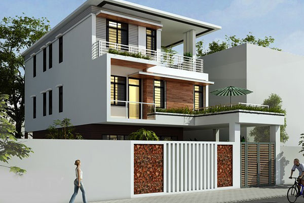 Mẫu thiết kế biệt thự 200m2 phong cách hiện đại